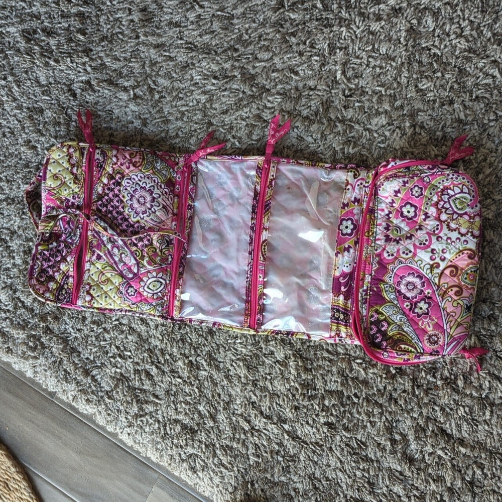 🩷 Large Vera Bradley Travel Toiletry Bag - Picture 1 of 8